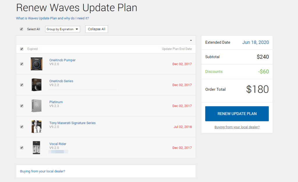 Renew Waves Update Plan